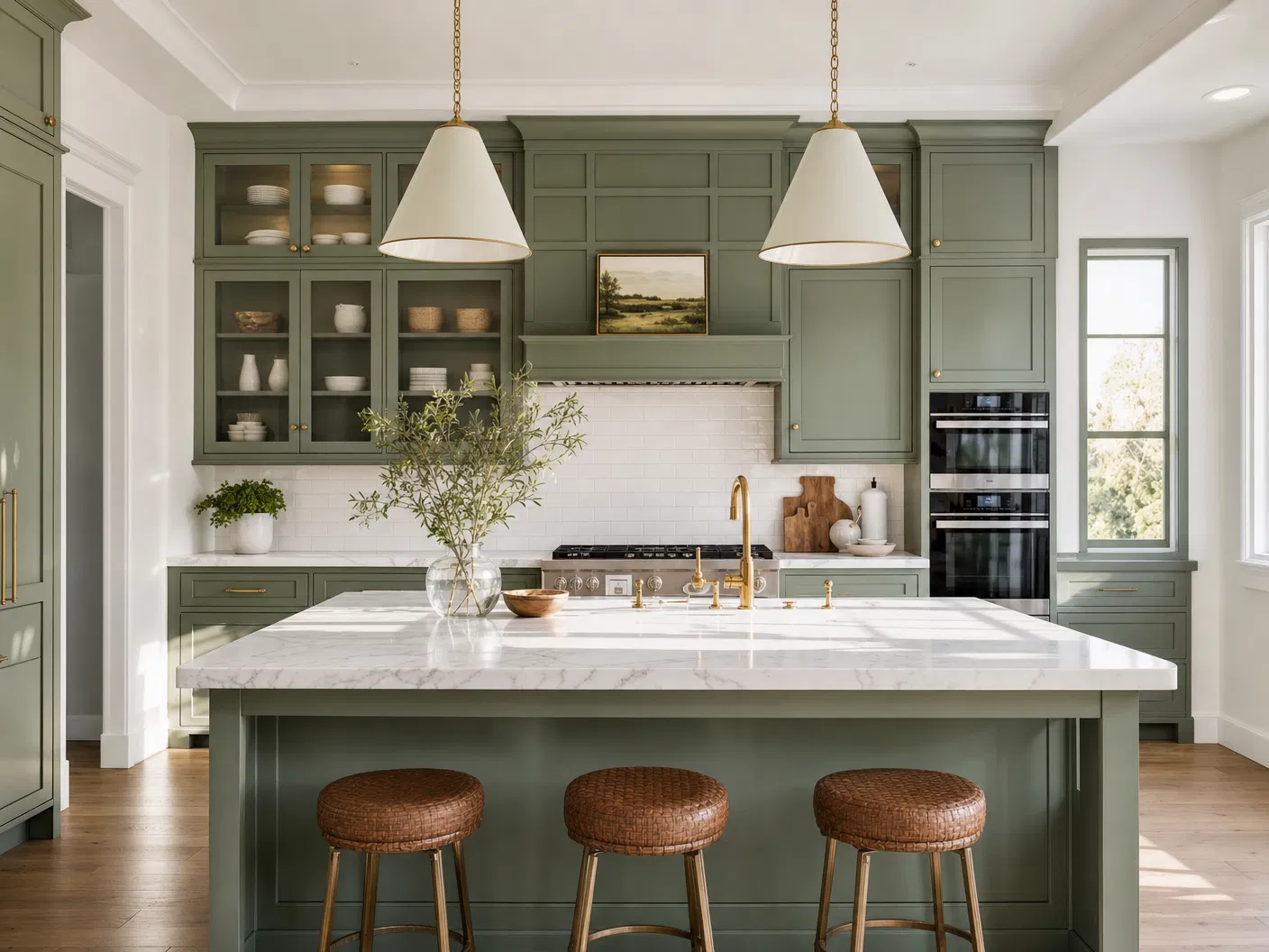 Professionally painted kitchen cabinets in Memphis TN